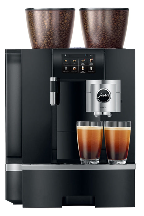 JURA GIGA X8 Aluminium professionele koffiemachine, vooraanzicht, fabrikantbeeld 12