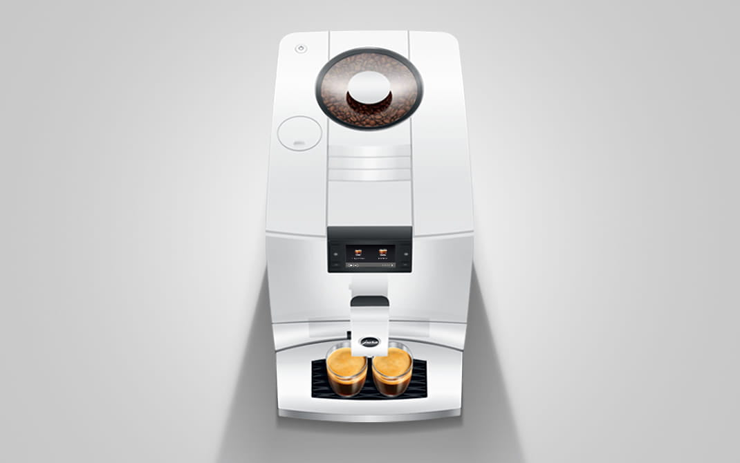 JURA C9 Piano White compacte volautomaat voor thuis, vooraanzicht, productkenmerk 7