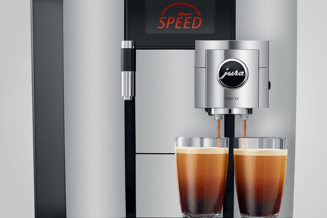 JURA GIGA X3 Aluminium professionele koffiemachine, vooraanzicht — fabrikantbeeld 18