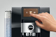 JURA Z10 Diamond Black premium volautomaat, vooraanzicht met touchscreen, fabrikantbeeld 21