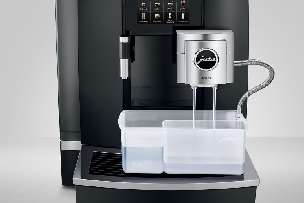 JURA GIGA X8 Aluminium professionele koffiemachine, vooraanzicht — fabrikantbeeld 18