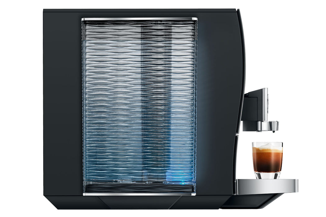 JURA Z10 Diamond Black premium volautomaat, vooraanzicht met touchscreen — fabrikantbeeld 24