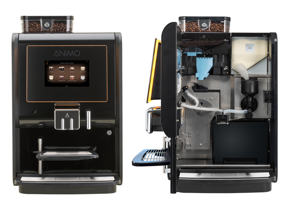 Animo OptiMe X 11 zakelijke koffiemachine met touchscreen, vooraanzicht, fabrikantbeeld
