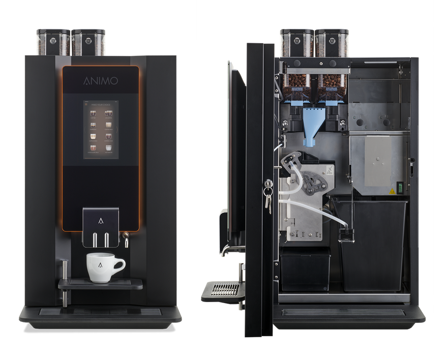 Animo OptiBean X20 zakelijke bonenautomaat met touchscreen, vooraanzicht, fabrikantbeeld