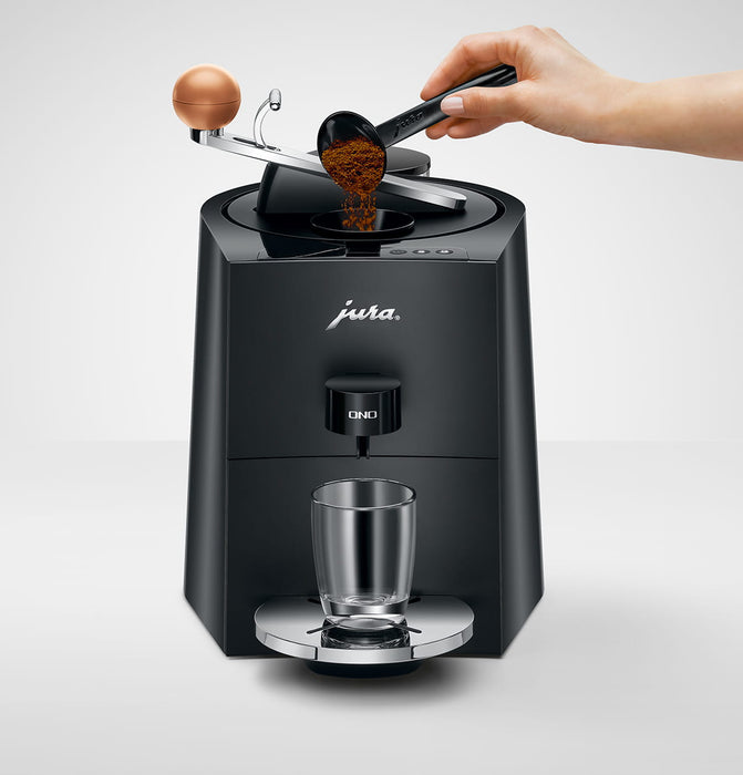 JURA ONO Coffee Black machine voor gemalen koffie, vooraanzicht, fabrikantbeeld 8