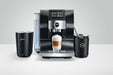 JURA Z10 Diamond Black premium volautomaat, vooraanzicht met touchscreen — fabrikantbeeld 31