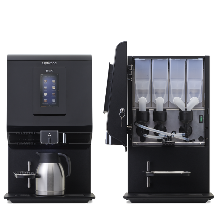 Animo OptiVend TS Touch instant-drankenautomaat met verhoogde uitgifte, fabrikantbeeld 3