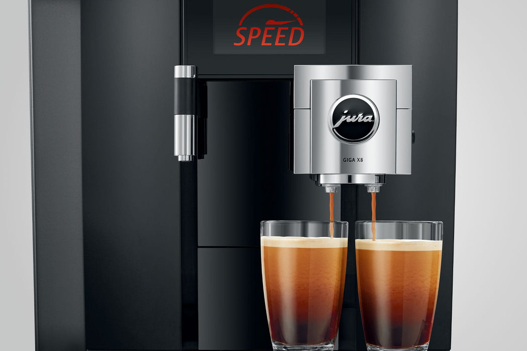 JURA GIGA X8 Aluminium professionele koffiemachine, vooraanzicht, fabrikantbeeld 11