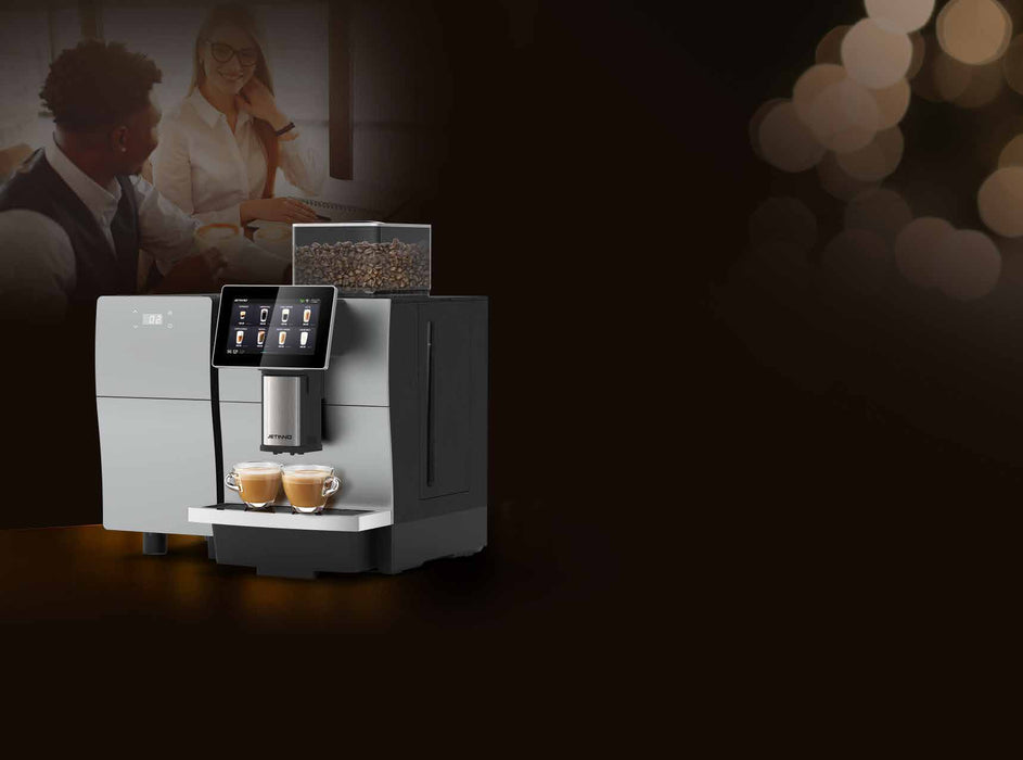 Jetinno JL30 zakelijke koffiemachine met touchscreen, vooraanzicht, fabrikantbeeld 2