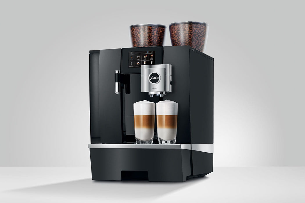 JURA GIGA X8 Aluminium professionele koffiemachine, vooraanzicht, fabrikantbeeld 10