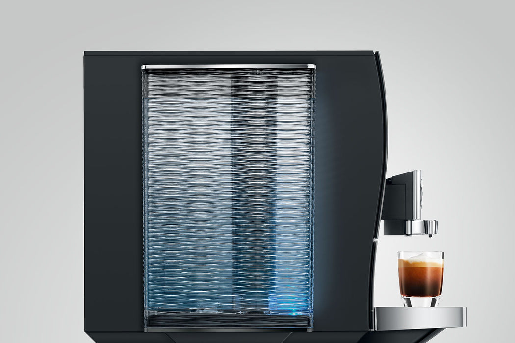 JURA Z10 Diamond Black premium volautomaat, vooraanzicht met touchscreen, fabrikantbeeld 19