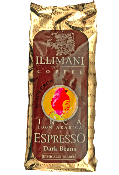 Zak Illimani Inca Dark biologische espressobonen uit Bolivia, fabrikantbeeld 2
