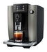JURA E6 Dark Inox espressomachine voor thuis, vooraanzicht, fabrikantbeeld 17