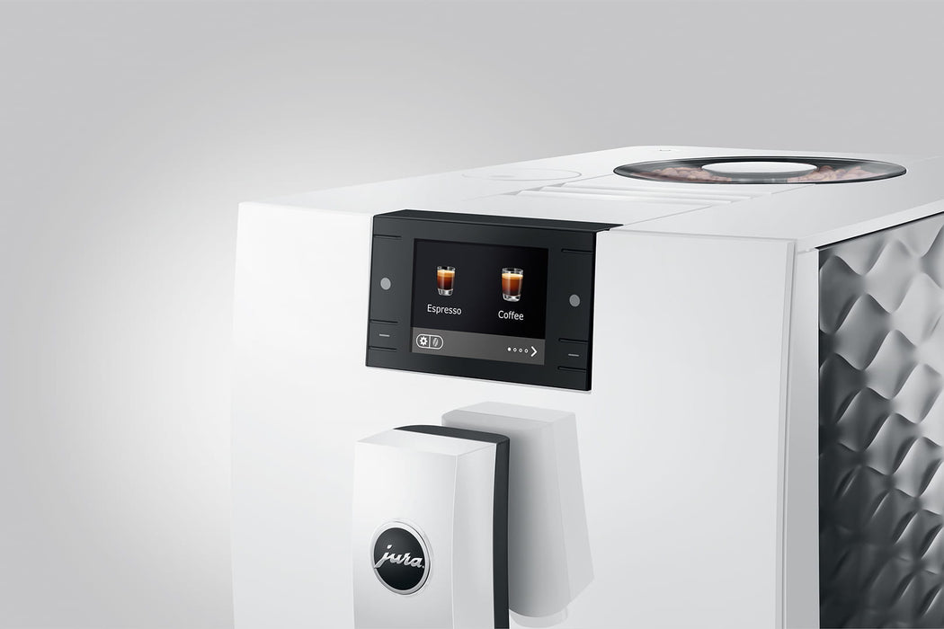JURA C9 Piano White compacte volautomaat voor thuis, vooraanzicht, fabrikantbeeld 12