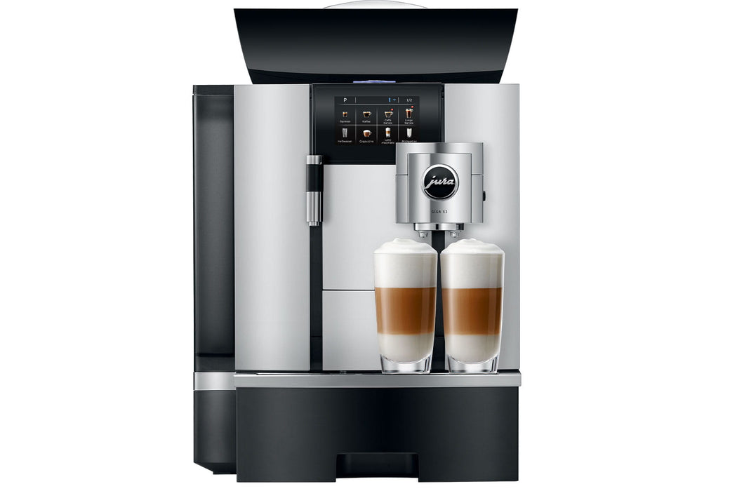 JURA GIGA X3 Aluminium professionele koffiemachine, vooraanzicht — fabrikantbeeld 17