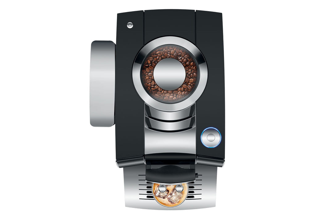 JURA Z10 Diamond Black premium volautomaat, vooraanzicht met touchscreen — fabrikantbeeld 26