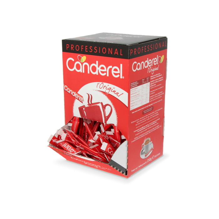 Canderel zoetstof sticks 0,5 gram in dispenserdoos, 500 stuks