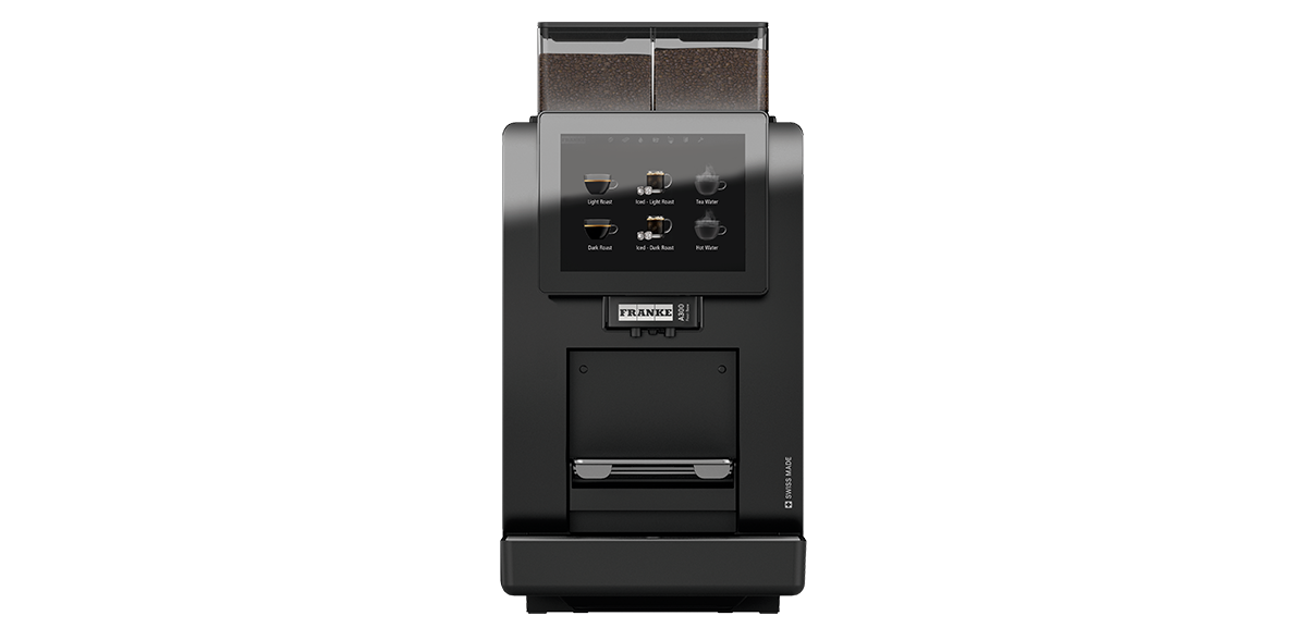 Franke A300 koffiemachine vooraanzicht - compacte volautomaat voor kleine kantoren