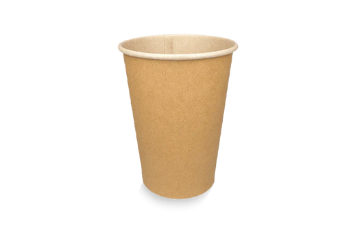 Kartonnen koffiebeker 360cc kraft - doos van 1000 stuks, geschikt voor grote koffies.