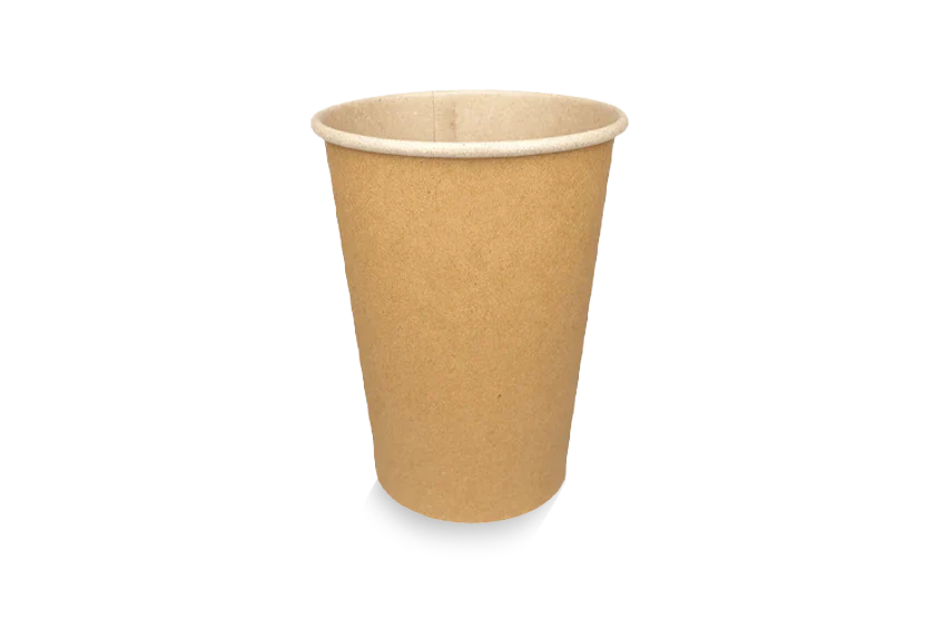 Kartonnen koffiebeker 360cc kraft - doos van 1000 stuks, geschikt voor grote koffies.