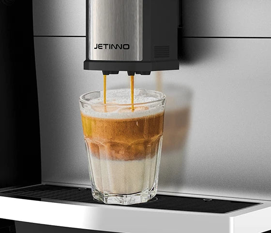 Jetinno JL30 zakelijke koffiemachine met touchscreen, vooraanzicht, fabrikantbeeld 3