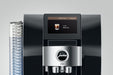 JURA Z10 Diamond Black premium volautomaat, vooraanzicht met touchscreen — fabrikantbeeld 28