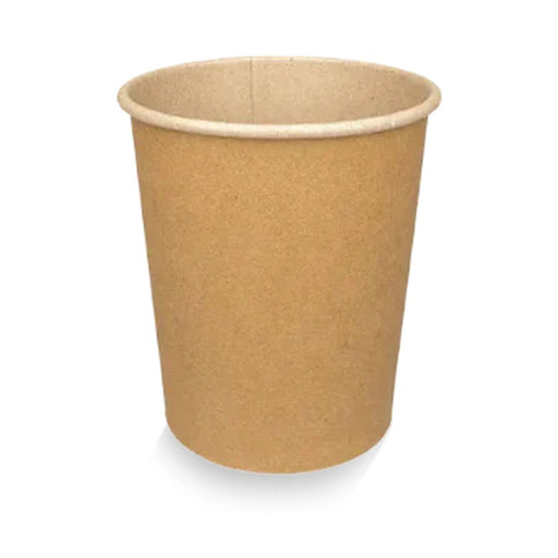 Kartonnen koffiebeker 230cc kraft - doos van 1000 stuks, geschikt voor cappuccino.
