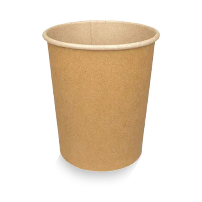 Kartonnen koffiebeker 230cc kraft - doos van 1000 stuks, geschikt voor cappuccino.