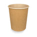 Kartonnen koffiebeker 230cc kraft - doos van 1000 stuks, geschikt voor cappuccino.