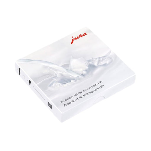 JURA Accessoireset melksysteem HP1 in witte doos met rode logo, bevat reinigingsonderdelen | Arte dell' espressO