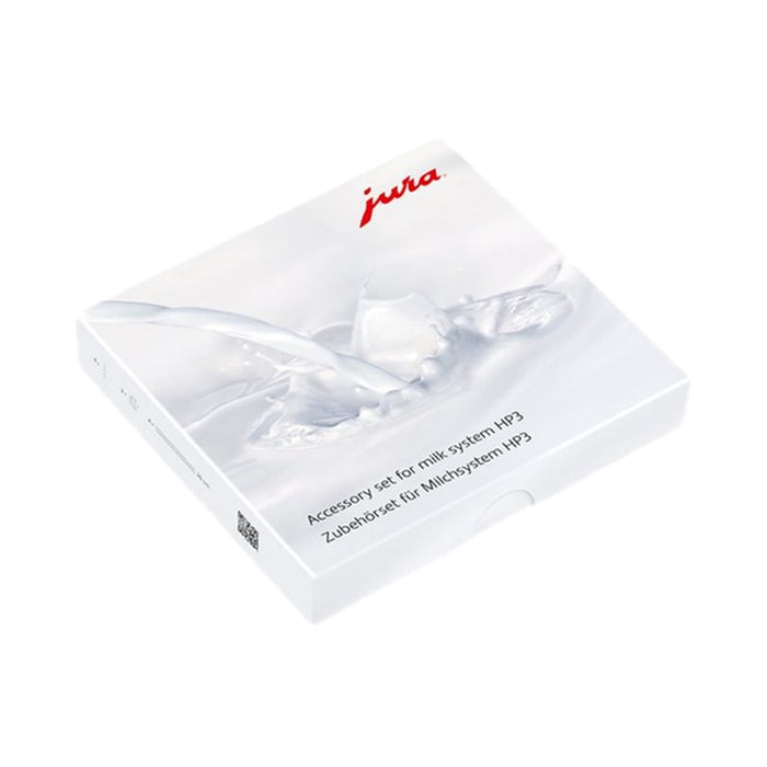 JURA Accessoireset melksysteem HP3 in witte verpakking met onderdelen zichtbaar | Arte dell' espressO
