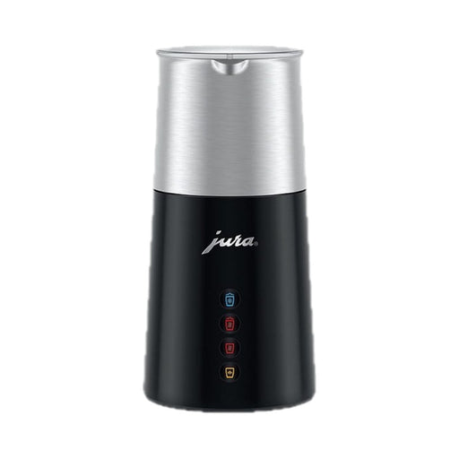 JURA Melkopschuimer Hot & Cold zwart met zilver, elektrische melkschuimer voor warme en koude melk | Arte dell' espressO