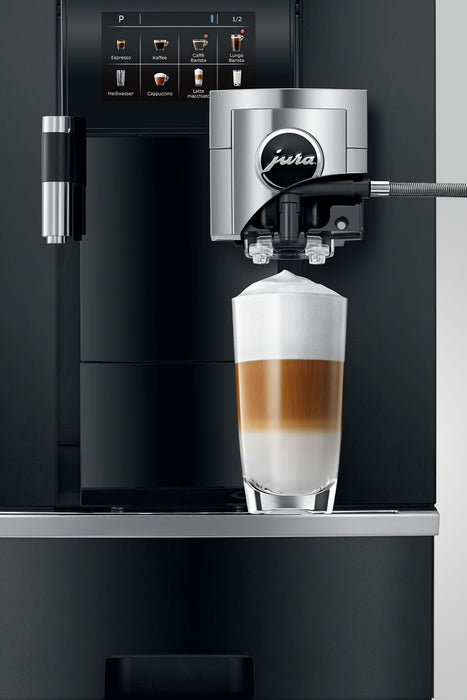JURA GIGA X8 Aluminium professionele koffiemachine, vooraanzicht, fabrikantbeeld 14