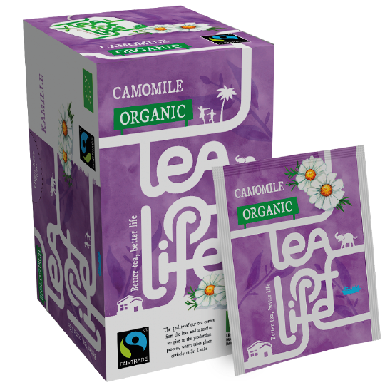 Doos Tea of Life Kamille biologische thee, 25 zakjes, fabrikantbeeld