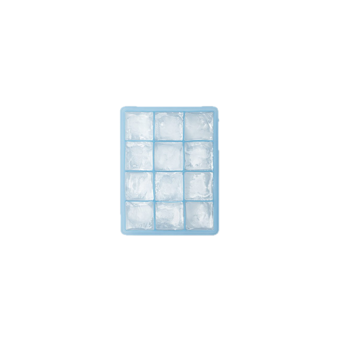 JURA Cold Brew Ice Former ijsblokjesvorm blauw met 12 vakken gevuld met ijs | Arte dell' espressO