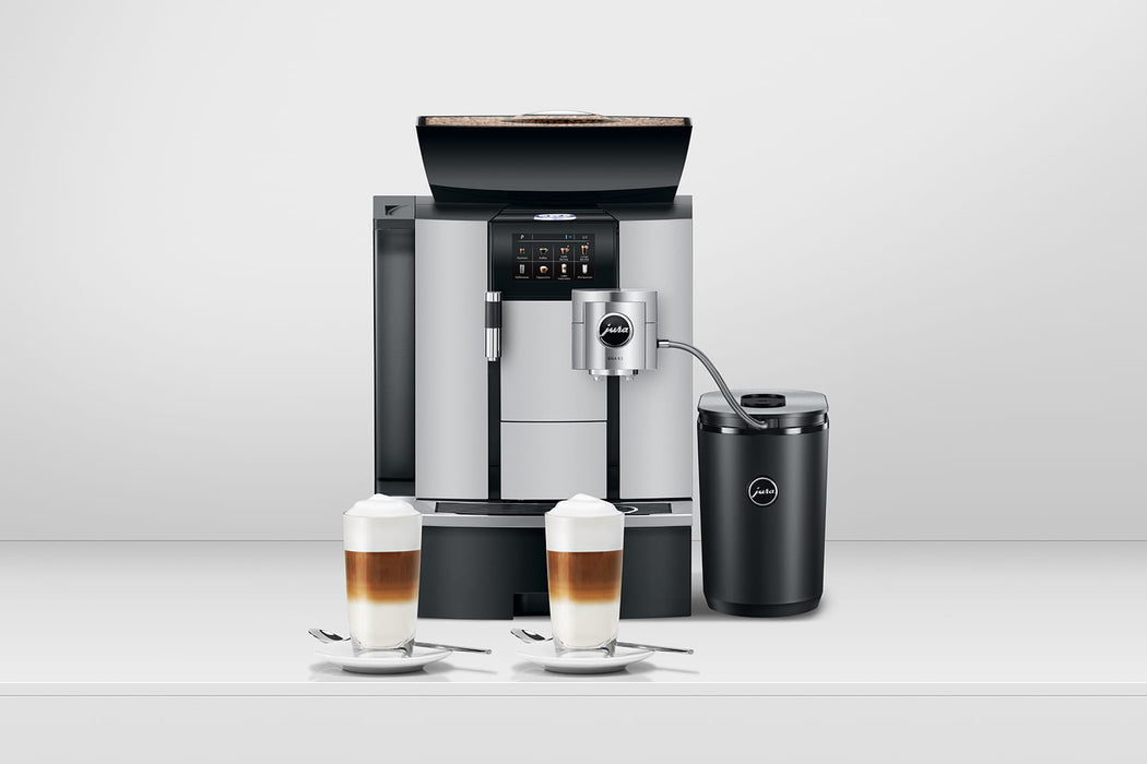 JURA GIGA X3 Aluminium professionele koffiemachine, vooraanzicht — fabrikantbeeld 19