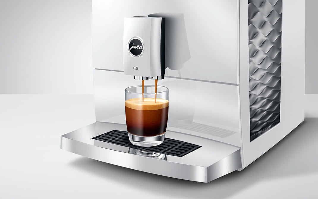 JURA C9 Piano White compacte volautomaat voor thuis, vooraanzicht, productkenmerk 6