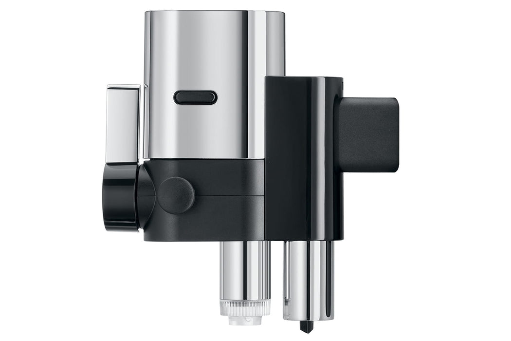 JURA Profi Cappuccinatore Gen 2 met draaiknop en zilveren details, fabrikantbeeld