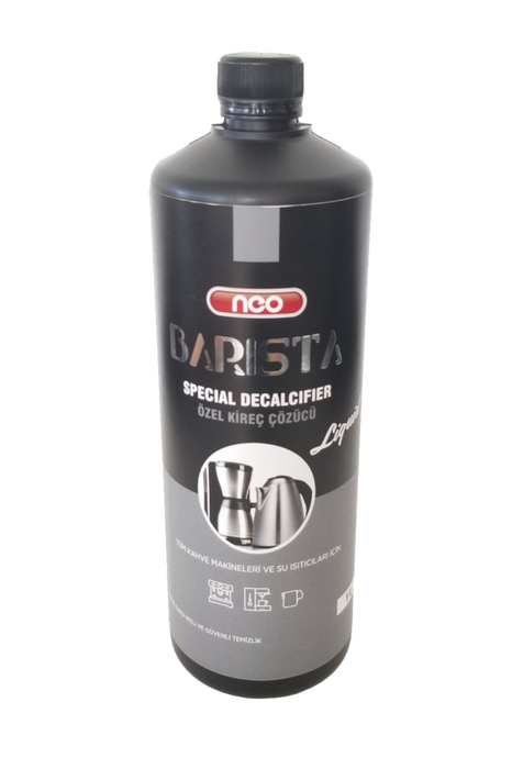 Fles NEO BARISTA ontkalkingsmiddel van 1 liter, fabrikantbeeld