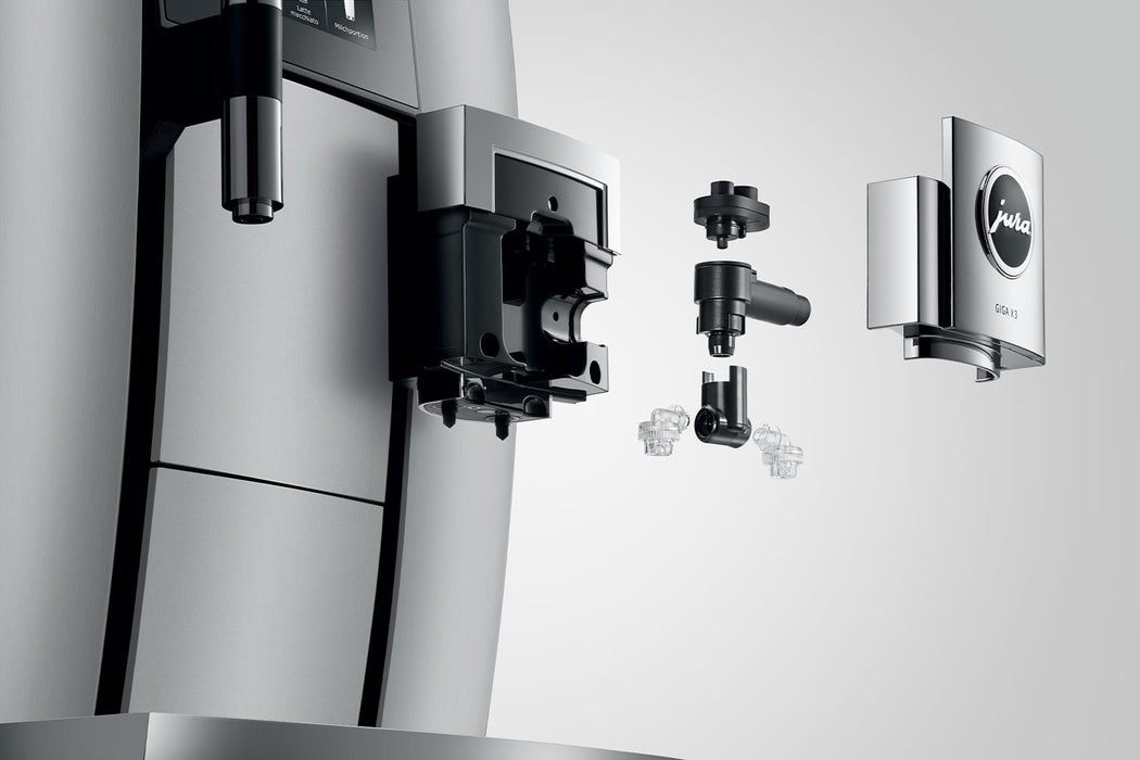 JURA GIGA X3 Aluminium professionele koffiemachine, vooraanzicht — fabrikantbeeld 25
