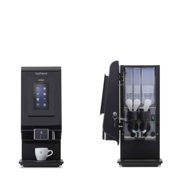 Animo OptiVend s Touch smalle instant-drankenautomaat met touchscreen, fabrikantbeeld 3