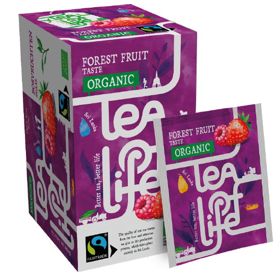 Doos Tea of Life Bosvruchten biologische thee, 25 zakjes, fabrikantbeeld