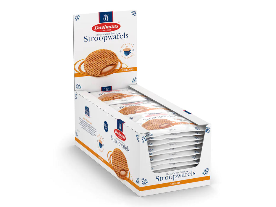 Per stuk verpakte Daelmans stroopwafel van 39 gram, fabrikantbeeld