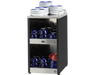 Franke KW Eco koppenwarmer, RVS met zwarte zijpanelen, twee verwarmde plateaus en schotelplateau