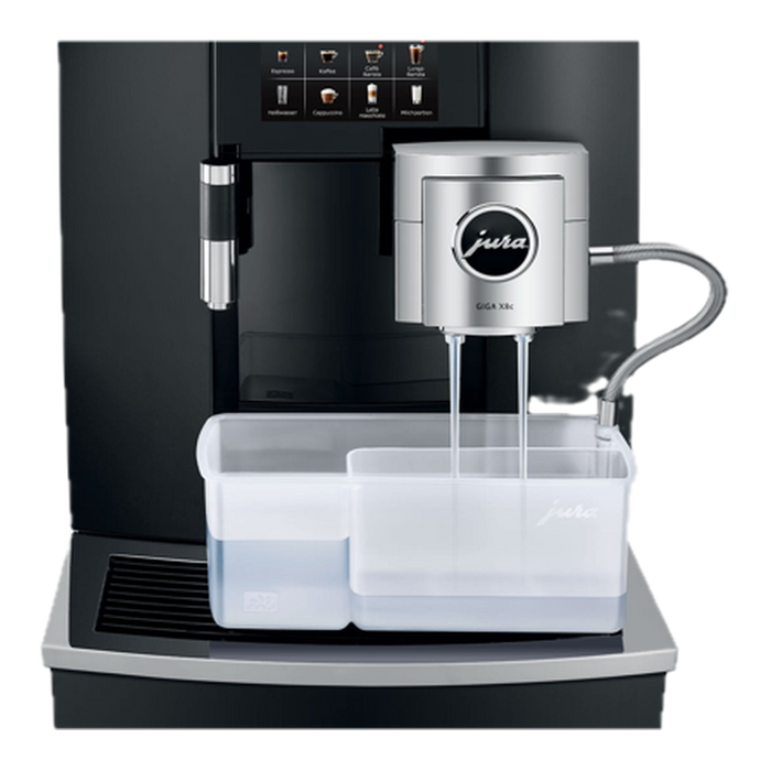 JURA GIGA X8c Aluminium Black - Achteraanzicht wateraansluiting
