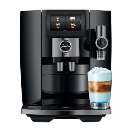 JURA J10 Piano Black (EA) koffiemachine, vooraanzicht