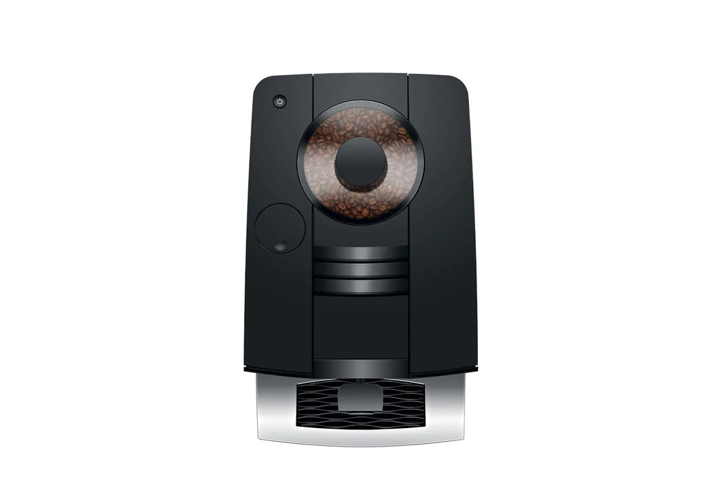 JURA C3 Piano Inox, bovenaanzicht met bonenreservoir