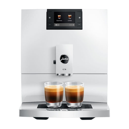 JURA C9 Piano White (EA) koffiemachine, vooraanzicht