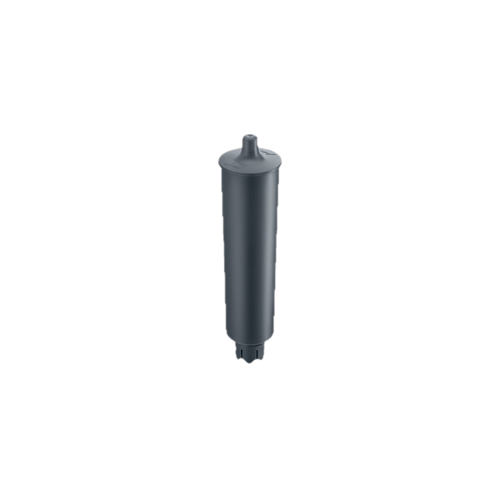 JURA CLARIS Pro Smart Maxi waterfilter cilinder in zwart met doorzichtig design tegen witte achtergrond | Arte dell' espressO