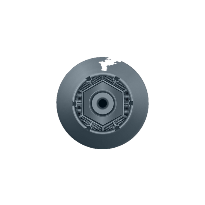 JURA CLARIS Pro Smart Maxi filterpatroon grijs rond met hexagon design bovenaanzicht | Arte dell' espressO